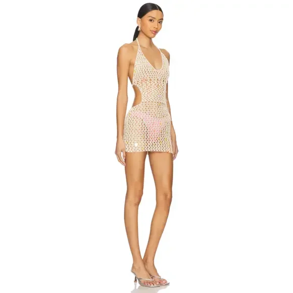 superdown Capucine Mini Dress in Cream - Picture 2 of 5